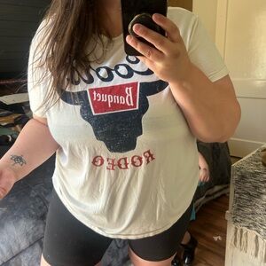 White Rodeo Graphic T-Shirt